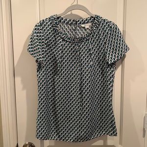 Boden Geometric Print Top Size 4. Looks New!